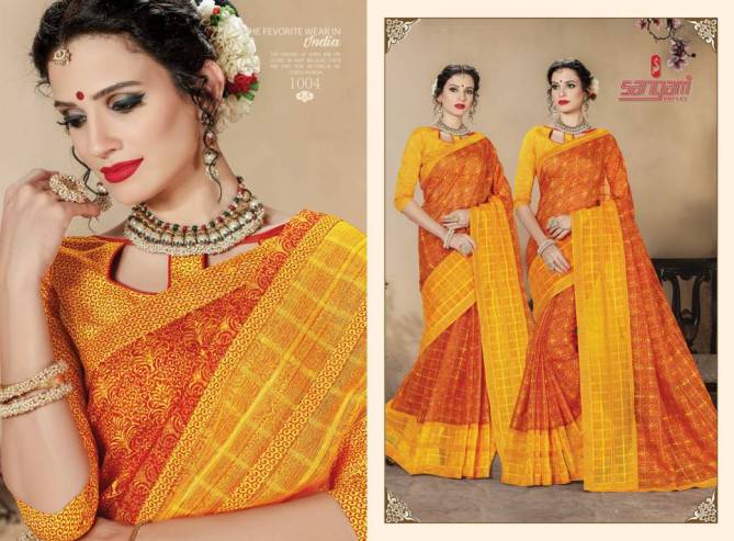 Sangam Madhuri Kota Designer Party Wear Printed Saree Collection